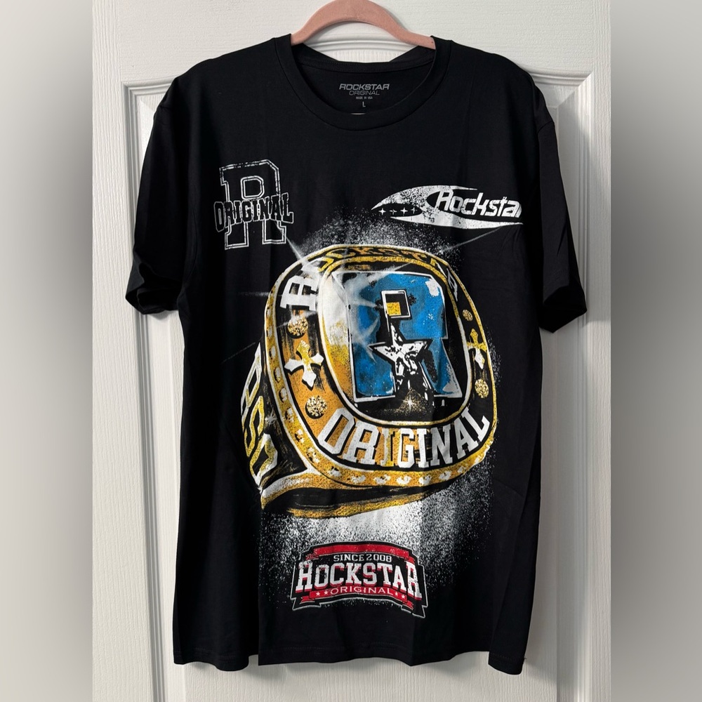 Rockstar Original Black Graphic T-Shirt